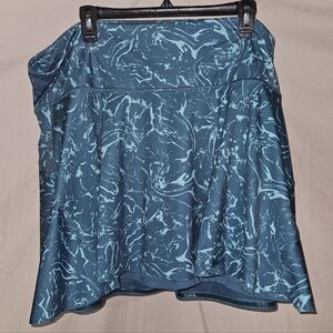 Athleta Blue Marble Women's Skirt